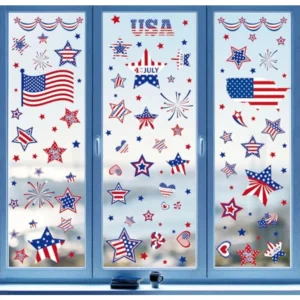 4th of July Window Clings Decorations