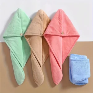 4pcs Quick-Dry Hooded Hair Dryer