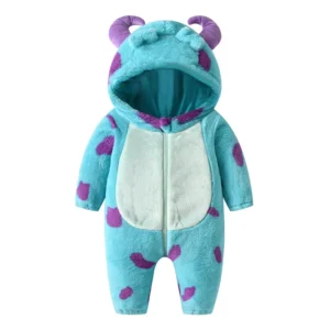 Baby Boy Girl Fleece Jumpsuit/Snowsuit