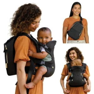 4-in-1 Convertible Baby Carrier & Crossbody Diaper Bag Set,
