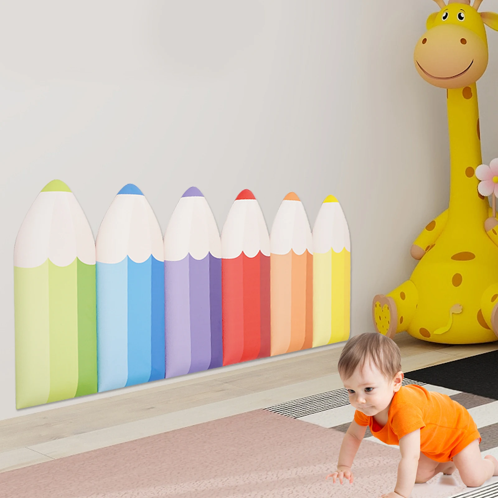 6 PCS Pencil Wall Stickers - Online Kids Supplies